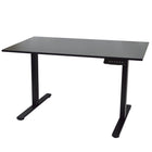Ezywork Dual Motor Electric Height Adjustable Standing Desk - 48" x 24" - Black Frame / Black Table Top-Eletric with DUAL MOTOR