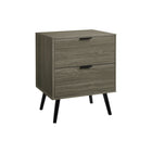 Monarch_Specialties_24_2_Drawer_Laminate_Accent_Table-2 spacious storage drawers with handles, this side table helps keep essentials organized and your space clutter-free, all while maintaining an elegant appearance