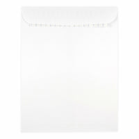 JAM Paper 9 x 12 Open End Catalog Envelopes with Self Adhesive Closure, White, 500 Pack (356828780)-White Envelope
