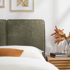 Modway Lindee Boucle Fabric Twin Headboard - Sage-Boucle Fabric Upholstery