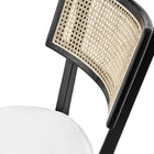 Modway Caledonia Fabric Upholstered Wood Dining Chair - Black/White - 2 Pack-10