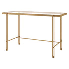Hudson&Canal Inez 48" Desk - Brass-Weight capacity is 40 lbs