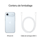 Apple - iPhone Air - 256 Go - Bleu ciel - Bell et Virgin Plus-CONÇU POUR APPLE INTELLIGENCE - Personnel, privé, puissant. Écrivez, exprimez-vous et faites-en plus sans effort