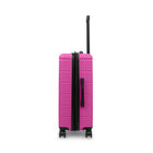 Swiss Mobility YVR 26" Hardside Spinner Luggage - Hot Pink-Lined interior with dividing panel, practical pockets, and tightening straps to keep content organized and in place