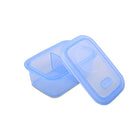 Minimal Silicone Bento Lunch Box - Blue - 700ml - Set of 2-BPA, BPS, PVC Free