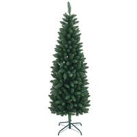 HOMCOM - Arbre de Noël artificiel de 6pi de haut avec base en acier - vert-Arbre vert de 6pi de haut, offrant un aspect sain et naturel 