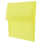 JAM Paper - Enveloppes d'invitation A2 en vélin translucide - 4,375 po x 5,75 po - Jaune primaire - paquet de 25 (PACV606)-Taille : A2 (4,38 x 5,75 pouces)