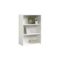 Sauder 3-Shelf Bookcase, Soft White-Soft white finish