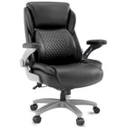 Staples Randolph Ergonomic Bonded Leather Executive Big & Tall Chair - Black-Big & Tall chair with a 400 lb. weight capacity for extended use