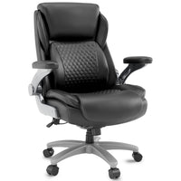 Staples - Fauteuil de bureau ergonomique en cuir reconstitué Big & Tall Randolph – Capacité de 400 lb – Noir-Fauteuil Big & Tall avec capacité de 400 lb que vous pourrez utiliser longtemps