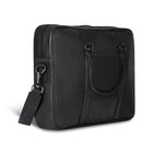Champs - Onyx Collection Porte-documents Slim en cuir - Noir-Poche intérieure zippée avec protection RFID