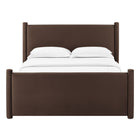 Modway Rael Performance Velvet Full Platform Bed - Chocolate Brown-Weight Capacity: 800 lb