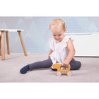 Bigjigs Toys Push Along Bear-Soft felt ears