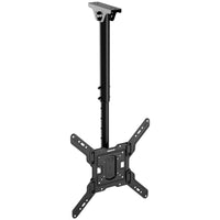 Mount-It! - Support TV plafonnier réglable en hauteur et entièrement articulé-Convient aux téléviseurs jusqu'à 65 pouces et 99 lb, ce qui le rend parfait pour un usage résidentiel et commercial