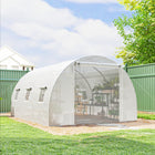Outsunny Walk-in Tunnel Greenhouse with 2 Support Rods - 13' x 9.8' x 6.6' - White- Spacious walk-in design allows for easy plant management
 