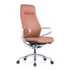Nexten Pro Full Height Back Office Chair - Brown-Heavy duty casting aluminum body system