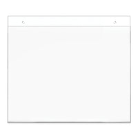 Deflecto Classic Image Sign Holder - 11"W x 8.5"H - Clear-Pre-drilled holes make wall mounting easy