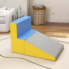 Soozier Climb and Crawl Activity Soft Play Set - Blue - Set of 2-Constructed of soft and high-density EPE foam 