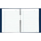 Blueline NotePro Hardcover Notebook, 9-1/4" x 7-1/4", Blue, 192 Pages-Self-adhesive tabs, index sheet, perforated pages and a poly storage pocket are all included