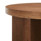 Modway Silas Round Wood Side Table - Walnut-7