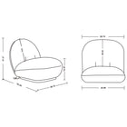Manhattan Comfort Edina 28.74" Modern Boucle Upholstered Accent Chair - White - 2 Pack-Upholstered in Luxurious Boucle with High Density Foam Padding