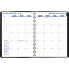Staples - Agenda hebdomadaire/mensuel 2026 - 11 po H x 8 po l - couleurs assorties - bilingue-Couleur de couverture assortie, noir ou bleu (choix de couleur non disponible)