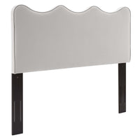 Modway Athena Performance Velvet King/California King Headboard - Light Grey-King/California King Headboard