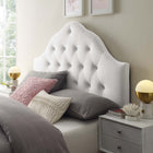 Modway Sovereign Diamond Tufted Performance Velvet Queen Headboard - White-Luxurious Queen Headboard