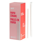 Perk - Paille en papier - Blanc - Paquet de 100-Paille en papier à trois couches