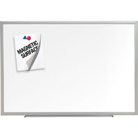 Quartet Classic Premium Porcelain Board - 48" x 34"-Ultra-durable, ultra-smooth board with DuraMax porcelain surface will not scratch, dent, stain or ghost.