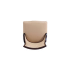 Manhattan Comfort Grand 18.5" Traditional Faux Leather and Velvet Upholstered Dining Chair - Tan - Set of 4-30 Day Limited Manufacturer's Warranty