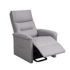 Brassex Levo Recliner Lift Chair - Light Grey-Reclined: 29 x 60 x 40.9