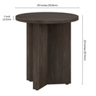 Hudson&Canal Elna 22"W Square Side Table - Antiqued Grey Oak-8