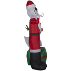 GEMMY Airblown Inflatable Christmas Jack Skellington and Zero with Antlers -  60"-Self-inflates in seconds