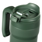 General Supply Goods + Co Travel Tumbler - Green-Easy-grip side handle and secure lid