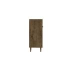Manhattan Comfort Bradley 53.54" Mid-Century Modern Buffet Stand - Rustic Brown-Home Assembly Required. All Hardware Included