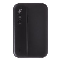 Helix 5000 mAh Power Bank - Black-Charge Up To Three Devices At Once