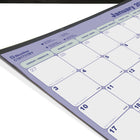 Blueline - 2027 Calendrier sous-main mensuel avec bande en vinyle - 21 1/4 po x 16 po - bilingue-Un mois par feuille, un bloc par jour