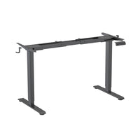 Uplite Dual Motor Electric Sit Stand Desk Frame - Black-Easy up-and-down control provides height adjustment from 28.3" to 47.2", allowing effortless shift from sitting to standing working position.