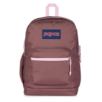 Jansport Crosstown Plus backpack - 26 L - Colour blocked Mahogany Haze-Main compartment with zipper closure