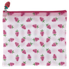 Merangue Frosted Flat Pouch - Strawberry-Frosted Pencil pouch