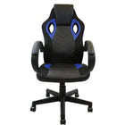 Nicer Furniture Ergonomic Adjustable Gaming Chair - Blue-Racing-style design functions as both a gaming and office chair.  