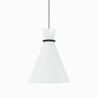 Modway - Starlight 1-Lumière Lumière suspendue - Laiton en satin blanc-Ampoule non incluse
