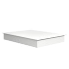 Nexera Valere Platform Bed - Queen Size - White-Budget-Friendly Solution: Save on additional expenses with our platform bed – no need for a box spring. Your mattress sits directly on the sturdy frame, providing both comfort and cost-effectiveness