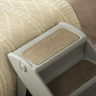 PawHut 4-Level Portable Foldable Dog Stairs - Gray-Color: Gray 
