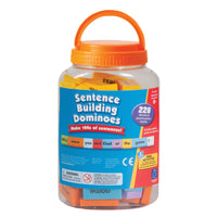 Educational Insights Sentence-Building Dominoes - 228 Pieces-Visual and tactile learning for sentence building practice!