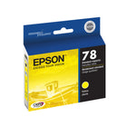 Epson T078 Ink Cartridge - Standard Capacity - Yellow-The package includes one yellow ink cartridge