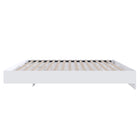 Nexera Platform Bed Frame - Queen Size - White-Designed and made in Canada with CARB II/FSC Certified particle board and MDF materials.  Ships in 24-48H from order date. Assembly required