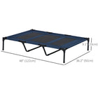 PawHut Elevated Pet Bed with Carrying Bag for XL Dogs - Dark Blue-Durable and breathable Oxford fabric for long term of service 
