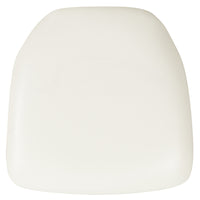 Flash Furniture - Coussin en vinyle rigide pour chaise Chiavari, blanc (BHWHHARDVYL)-Coussin de chaise ferme